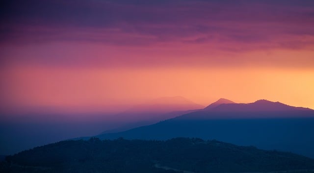 Free download sunset mountains clouds sunlight free picture to be edited with GIMP free online image editor