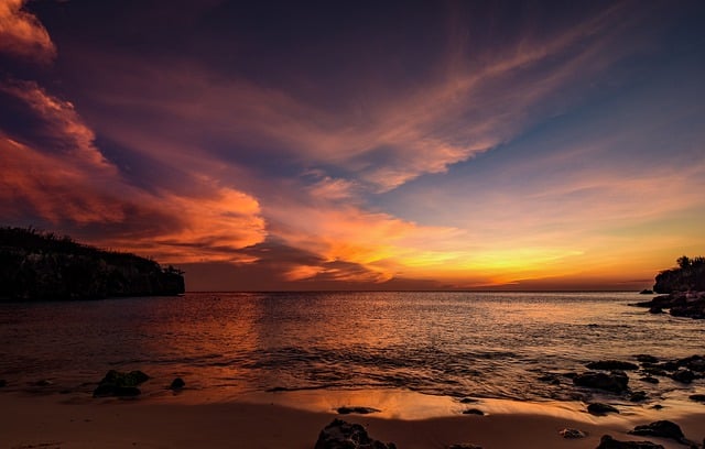 Free download sunset nature beach caribbean free picture to be edited with GIMP free online image editor