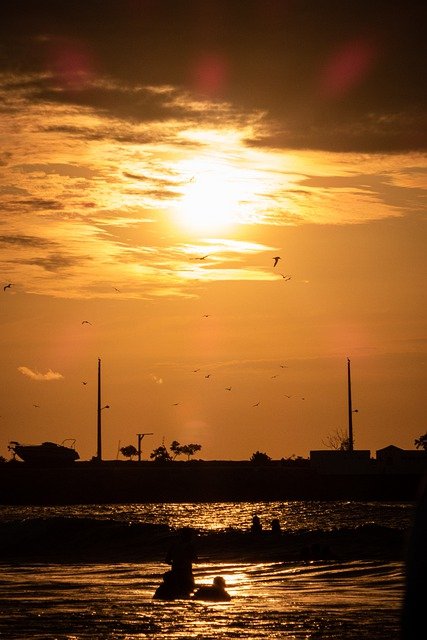 ดาวน์โหลดฟรีภาพพระอาทิตย์ตกดินท้องฟ้าเมฆชายหาดฟรีเพื่อแก้ไขด้วย GIMP โปรแกรมแก้ไขรูปภาพออนไลน์ฟรี