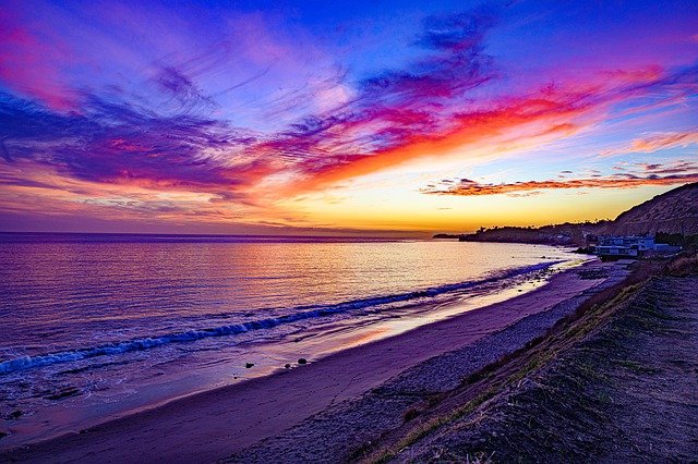 Free graphic sunset ocean pacific california to be edited by GIMP free image editor by OffiDocs