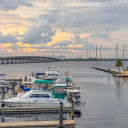 Sunset on the harbor  screen for extension Chrome web store in OffiDocs Chromium