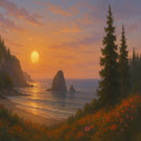 Sunset Over Dune Valley  screen for extension Chrome web store in OffiDocs Chromium