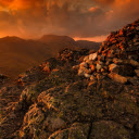 Sunset Over Rocky Cairn  screen for extension Chrome web store in OffiDocs Chromium