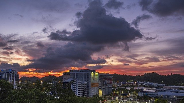 Free download Sunset Puerto Rico Urban -  free photo or picture to be edited with GIMP online image editor