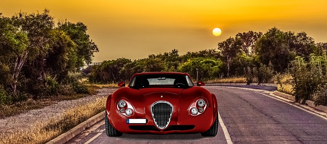 Free download sunset road travel luxury car free picture to be edited with GIMP free online image editor