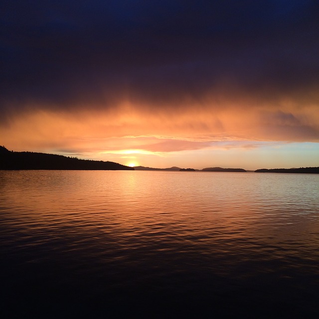 Free download sunset saltspring island canada bc free picture to be edited with GIMP free online image editor