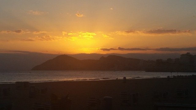 Template Photo Sunset Sea Beach Sun -  for OffiDocs
