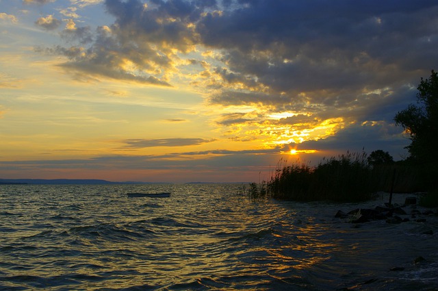 Free download sunset sea coast evening storm free picture to be edited with GIMP free online image editor