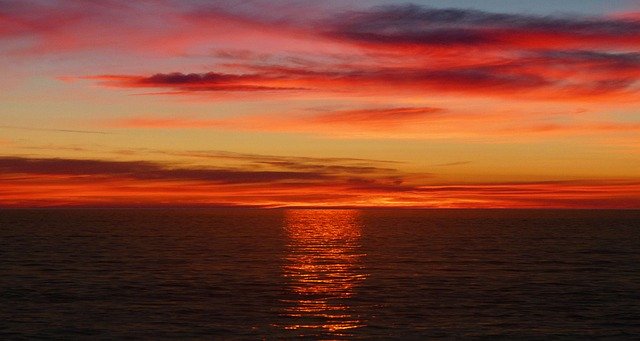 Libreng pag-download ng Sunset Sea Landscape - libreng larawan o larawan na ie-edit gamit ang GIMP online na editor ng imahe