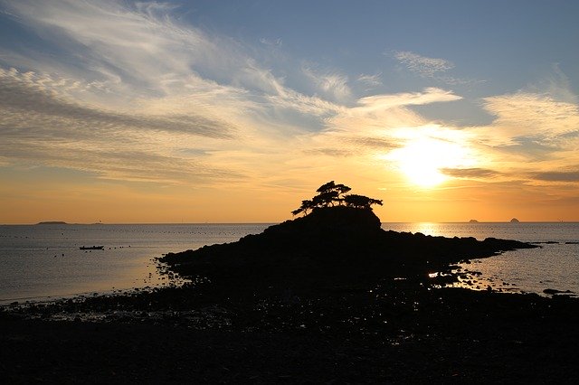 Téléchargement gratuit Sunset Sea Twilight In The - photo ou image gratuite à éditer avec l'éditeur d'images en ligne GIMP