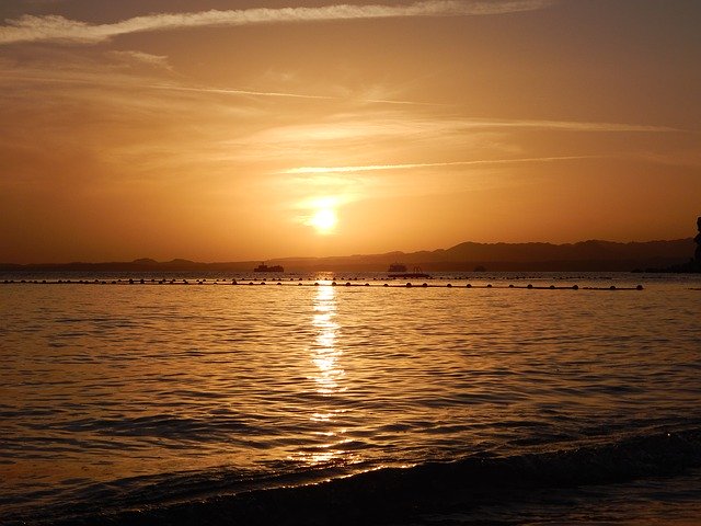 Gratis download Sunset Ship Sea - gratis foto of afbeelding die u kunt bewerken met de online afbeeldingseditor van GIMP