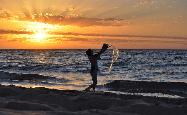 Muat turun percuma Sunset Sky Ocean - foto atau gambar percuma untuk diedit dengan editor imej dalam talian GIMP