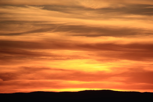 Free download sunset sky sun clouds horizon free picture to be edited with GIMP free online image editor