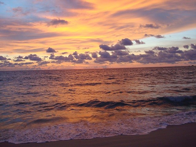 הורדה חינם של Sunset Sunrise Sea - תמונה או תמונה בחינם לעריכה עם עורך התמונות המקוון GIMP