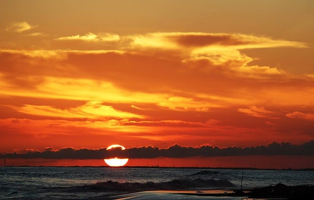 Free download sunset sun sky horizon free picture to be edited with GIMP free online image editor