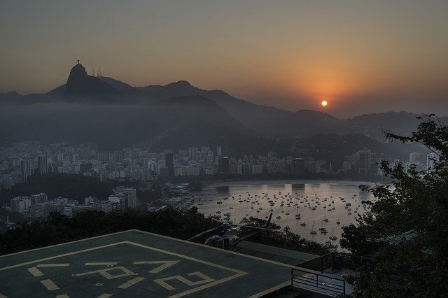 Free download Sunset The Morro Da Urca Rio De -  free photo or picture to be edited with GIMP online image editor