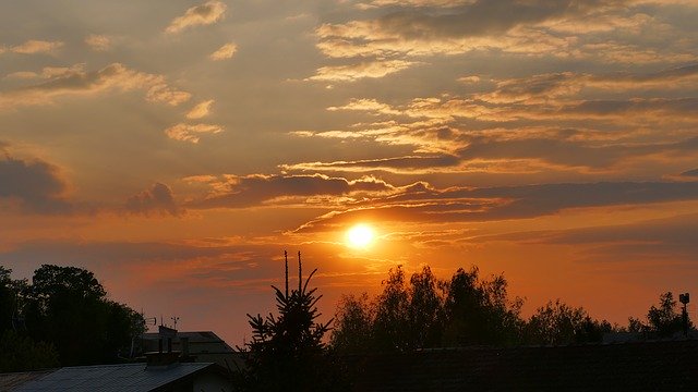Free download Sunset The Sun Sky -  free photo or picture to be edited with GIMP online image editor