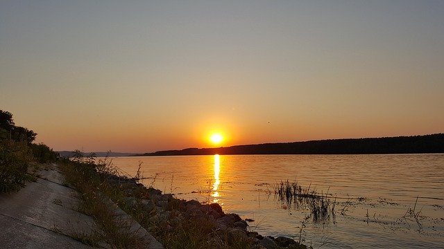 Muat turun percuma Sunset Water Serbia The - foto atau gambar percuma untuk diedit dengan editor imej dalam talian GIMP