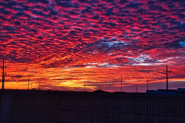 Шаблон фото Sunset West Texas Cloudscape - для OffiDocs
