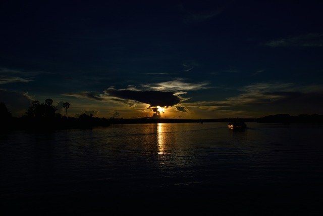 Free download Sunset Zambezi Victoria -  free photo or picture to be edited with GIMP online image editor