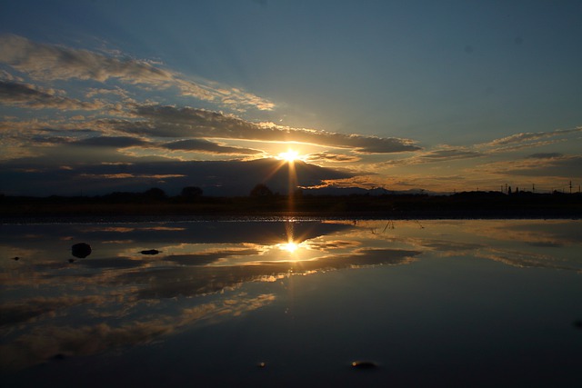Free download sun sunset nature twilight dusk free picture to be edited with GIMP free online image editor