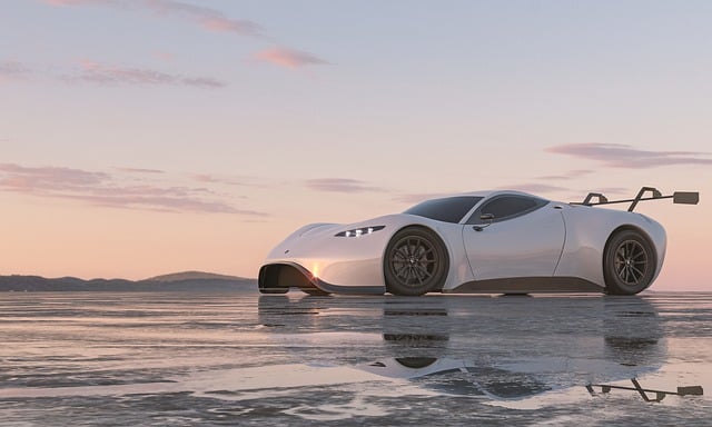 Free download super car sunset 3d cgi free picture to be edited with GIMP free online image editor