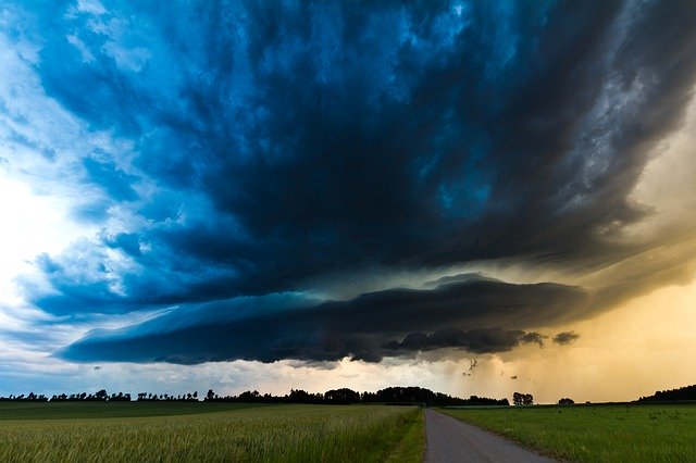 Free download Super Cell Thunderstorm Evening -  free photo or picture to be edited with GIMP online image editor