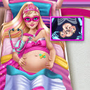Superhero Pregnant Emergency Game  screen for extension Chrome web store in OffiDocs Chromium