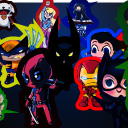 super heros theme  screen for extension Chrome web store in OffiDocs Chromium