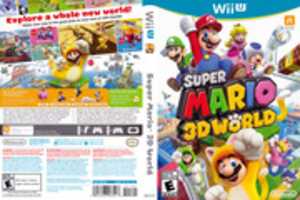 Free download Super Mario 3D World Wii U Box Art free photo or picture to be edited with GIMP online image editor