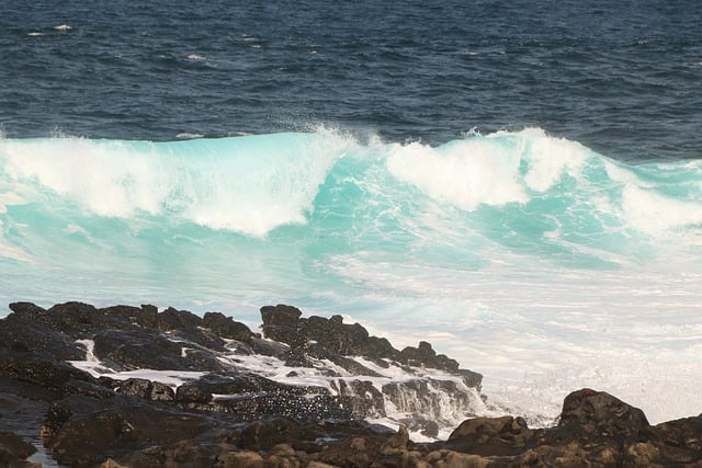 Free download surf wave sea coast rock water free picture to be edited with GIMP free online image editor