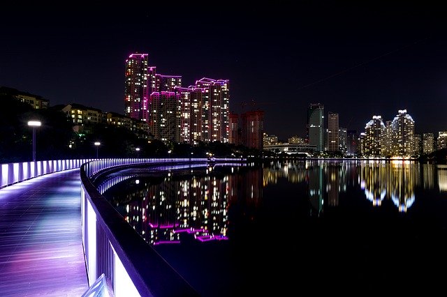 Free picture Suwon Night View Source Lake Park -  to be edited by GIMP free image editor by OffiDocs