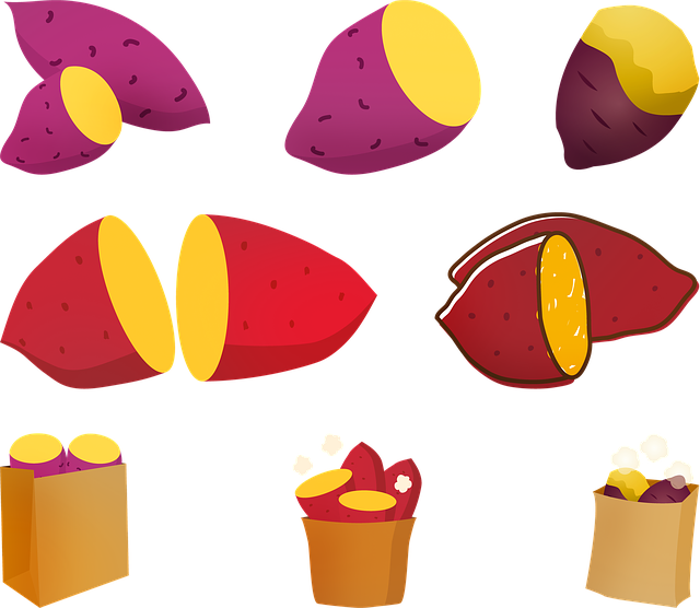 Descarcă gratuită mâncarea cu igname de cartofi dulci - ilustrație gratuită pentru a fi editată cu editorul de imagini online gratuit GIMP