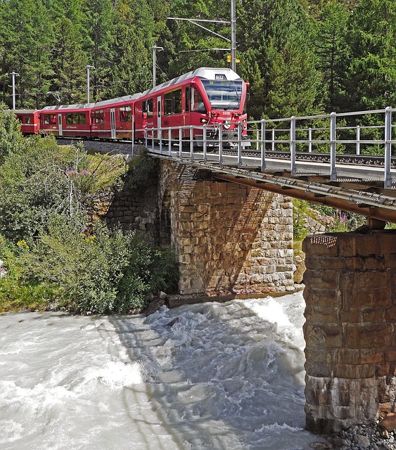 Free download switzerland bernina railway bridge free picture to be edited with GIMP free online image editor