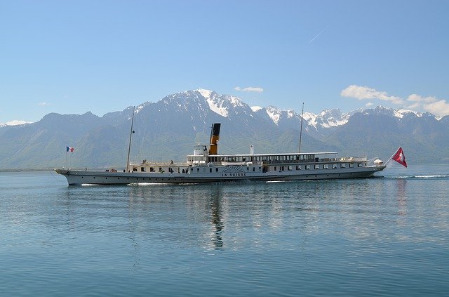 Free download Switzerland Lake Geneva Ship -  free photo or picture to be edited with GIMP online image editor