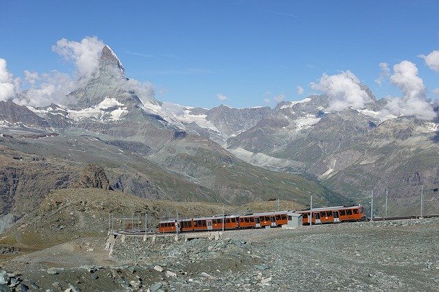 Unduh gratis Swiss The Matterhorn Alps - foto atau gambar gratis untuk diedit dengan editor gambar online GIMP