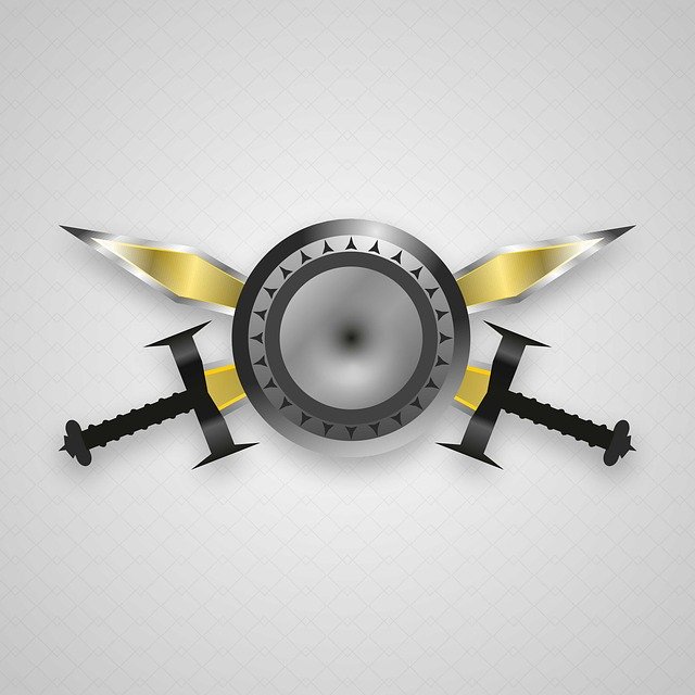 Free download Sword Shield Logo -  free illustration to be edited with GIMP free online image editor