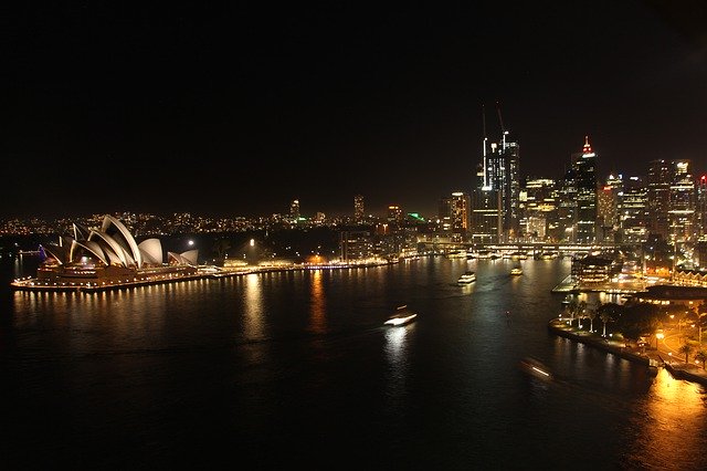 Baixe grátis Sydney Opera House Bridge - foto ou imagem grátis para ser editada com o editor de imagens online GIMP