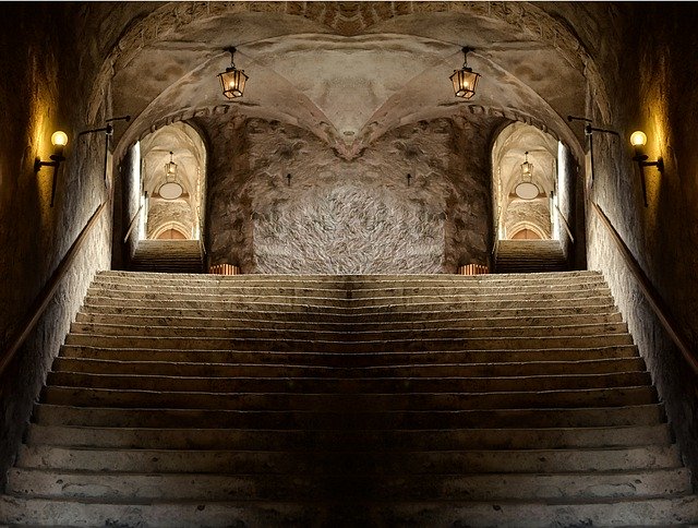 무료 다운로드 Symmetry Stairs The Interior Of - 무료 사진 또는 김프 온라인 이미지 편집기로 편집할 수 있는 그림