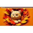 Tabby Falling in Leaves  screen for extension Chrome web store in OffiDocs Chromium