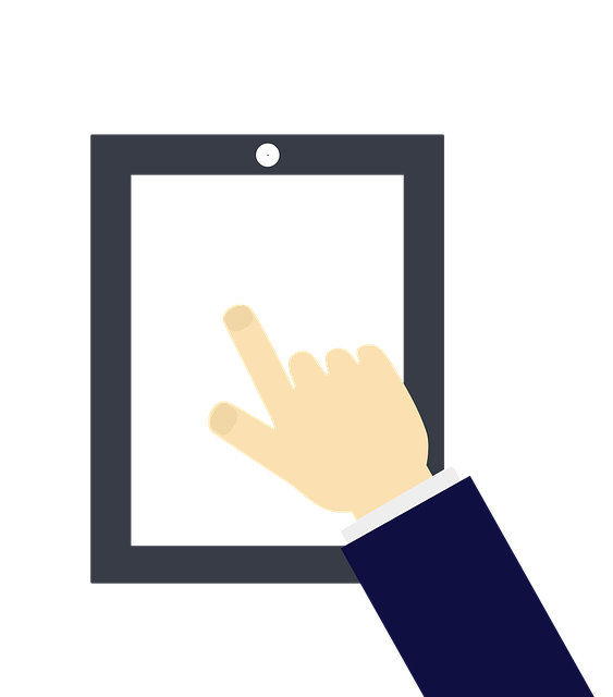 הורדה חינם Tablet Hand Man - איור חינם לעריכה עם עורך תמונות מקוון בחינם של GIMP