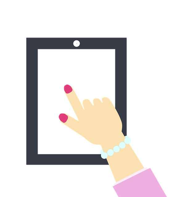 Free download Tablet Hand Woman -  free illustration to be edited with GIMP free online image editor