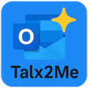 Talx2Me Outlook Smart Reply  screen for extension Chrome web store in OffiDocs Chromium