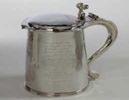 Free download Tankard engraved with scenes depicting the Fire of London and the Great Plague free photo or picture to be edited with GIMP online image editor