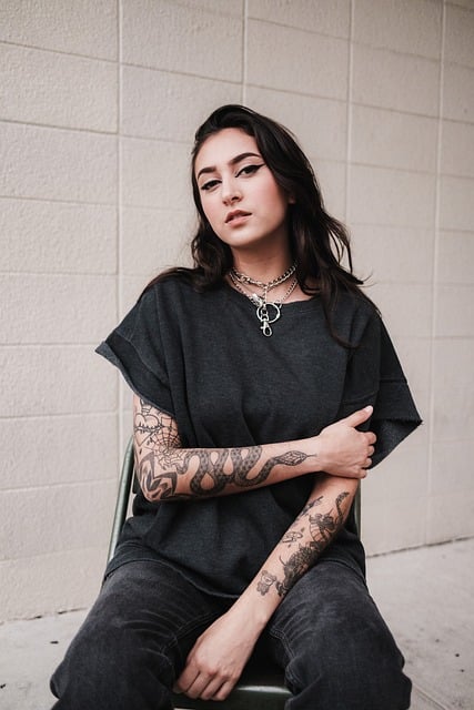 Free download tattoo androgynous portrait fashion free picture to be edited with GIMP free online image editor