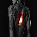 Tattoo Girl 02  screen for extension Chrome web store in OffiDocs Chromium