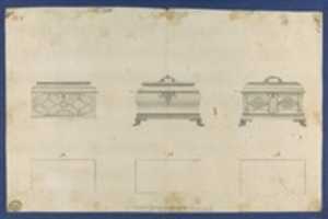 Free download Tea Chests, in Chippendale Drawings, Vol. I free photo or picture to be edited with GIMP online image editor