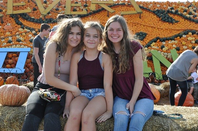 Free download Teens Corn Maze Fall -  free photo or picture to be edited with GIMP online image editor