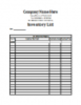 Free download Template For Inventory List Microsoft Word, Excel or Powerpoint template free to be edited with LibreOffice online or OpenOffice Desktop online