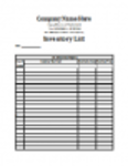 Plantilla de descarga gratuita para lista de inventario Plantilla de Microsoft Word, Excel o Powerpoint que se puede editar con LibreOffice en línea u OpenOffice Desktop en línea
